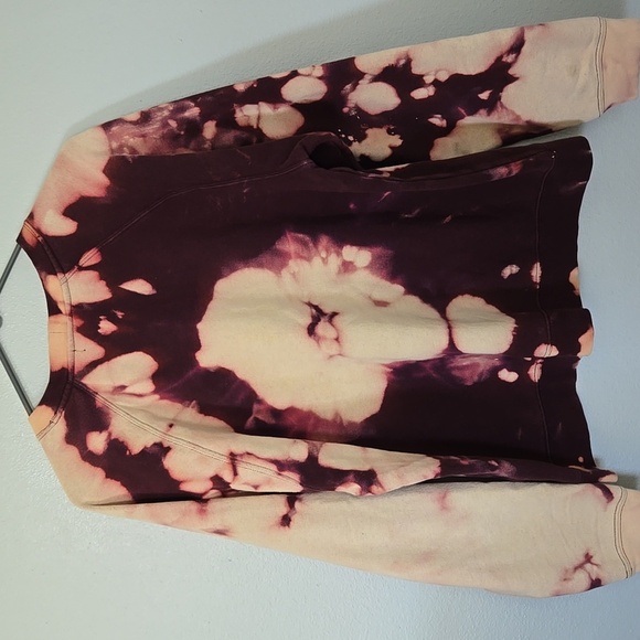 Obey Maroon Tie Dye Sweatshirt Size Large - Picture 2 of 5
